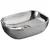 Умывальник Osis накладной Art basin 8435BY Серебро