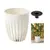 Flower pot Lamela MIRA 300 tall planter recycled - cream
