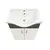 დასადგამი ტუმბო ხელსაბანით Denko Trend 55 White Antracite Grey
