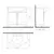 Floor cabinet with washbasin Denko Trend 80 white/anthracite gray