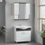 Floor cabinet with washbasin Denko Trend 80 white/anthracite gray