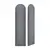 კედლის რბილი პანელი VOX Profile Oval 1 Soform Graphite Tweed 15x60 სმ