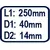 ღოჯი ფილის RAIDER SDS-Plus 14х250