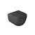 Wall mounted toilet bowl with lid GALASSIA Dream Matt Black 52x36 cm