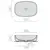 დასადგამი ხელსაბანი GALASSIA Dream matt grey 50x38 სმ