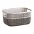Plastic basket with knitted ornament Irak Plastik FLEXY SP-165 6.8 l