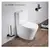 Toilet floor-standing Pate A2330 Rimless two-piece Glossy white P-TRAP
