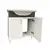 დასადგამი ტუმბო ხელსაბანით Denko Trend 65 White Antracite Grey