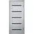 კარის ბლოკი ZPC PVC LA STELLA 206 იფანი ნაცრისფერი 36x700x2150 მმ შუშა შავი