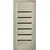 Door block Omic PVC Laguna white oak glass black 34x800x2150 mm