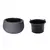 Flower pot plastic  FORM PLASTIC Mika anthracite 12,9 L
