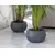 Flower pot plastic  FORM PLASTIC Mika anthracite 12,9 L