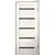 კარის ბლოკი ZP PVC LA STELLA 206 იფანი 36x700x2150 მმ შუშა შავი