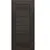 კარის ბლოკი ZPC PVC LA STELLA 206 მუხა მოკო  36x700x2150 მმ შუშა შავი