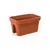 Flower pot balcony LAMELA Donica balustradowa LOBELIA 450x290 - ceglasty 18,2 L