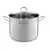 Pot with glass lid Ambition Acero 60829 34cm 22l