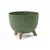 ქოთანი ყვავილის Lamela Bowl ROMA ECO wood 400 jumper 21ლ მწვანე