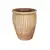 კერამიკული ქოთანი Mega Collections Whitewash Pot Vert. Rib D54H67