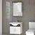 Hanging cabinet with washbasin Denko Akyazi 55 Black