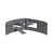Square downpipe holder 0.50x80x365 gray