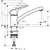 Kitchen faucet Hansgrohe MyCube S 13814000