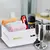 Plastic box with wooden ornament Irak Plastik Stroge Box SP-380 3.1 l