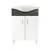 დასადგამი ტუმბო ხელსაბანით Denko Trend 55 White Antracite Grey