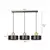 Pendant EMIBIG Torin 3 E27 3x MAX 60W black