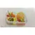Container for products with three compartments Irak Plastik Fresh box LC-510 250+250+500 ml