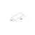 თარო დაფარული სამაგრით თეთრი პრიალა Domax VELANO FSG 60/24 595x235