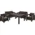 Set of garden furnitiure Allibert CORFU II FIESTA whisky brown