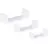 Shelf set Domax white 3 pcs