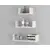 Shelf set Domax white 3 pcs