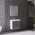 Cabinet with mirror Denko Terra 60 Antracite Grey