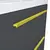 Cabinet handles Elita Kwadro Plus 80 gold 2 pcs