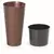 Plastic pot for flowers Prosperplast TUBUS SLIM CORTEN DTUSC 7601U 300 mm steel