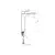 Washbasin faucet Rubineta Modena-18/D (BK) Black