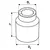 Socket 12PT TOPMASTER 330268 1/2" 19 mm