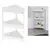 Shelf with 3 Tiers White Sev Plastik SP314
