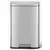 Metal Trash Bin Silver Ekoflora 50L