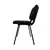 Chair black 142x56x48 cm