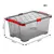 Storage box Rotho 44L EVO TOTAL anthracite
