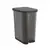 Waste bin with pedal Rotho RIBO dark gray 35 l