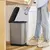 Waste bin with pedal Rotho RIBO dark gray 35 l