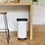Waste bin with pedal Rotho RIBO white 35 l