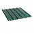 Corrugated board trapeze 1140x2000x0.45 mm 2.28 m² green
