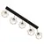 Suspension LUMINEX 5 Brgen line bar E27 5x MAX 60W black copper 622
