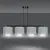 Pendant EMIBIG Hilde 4 E27 4x MAX 60W gray