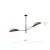 Chandelier EMIBIG VENE 2 E14 2x MAX 40W black gold