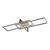 ჭაღი Rabalux ASHTON LED 35W 3000K 1800Lm შავი 6814
